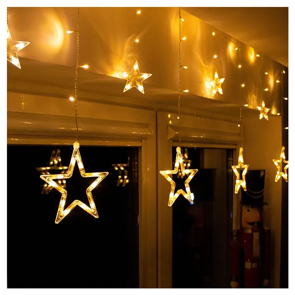 Springos zvaigžņu aizkars 138 LED CL4133